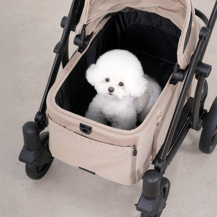 Pompolarr Pet Modu Wagon - Hybrid Detachable Pet Stroller (Black)