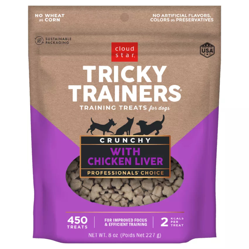 Cloud Star Tricky Trainers 脆口系列訓練零食 - 雞肝味 (8oz)