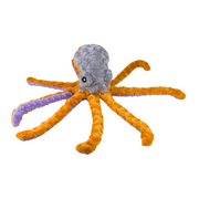 Tall Tails - Plush Toy - Octopus Squeak-Crinkle / Inner Rope Toy - 14"