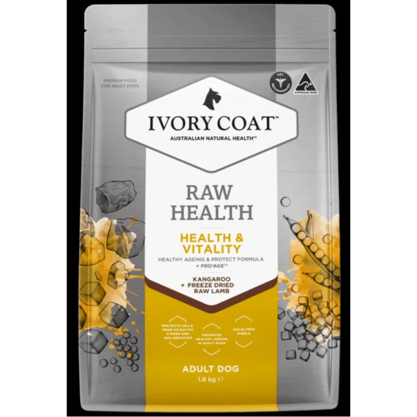 Ivory Coat - Health & Vitality Adult Dog Kangaroo (Authorized merchant by Ivory Coat)