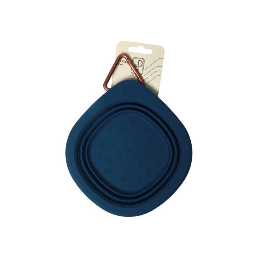 the Dog’s Garden Collapsible Pet Travel Cup – Navy – 350ml