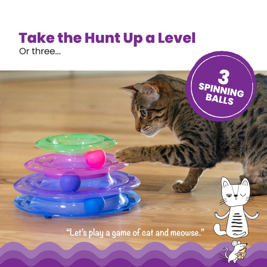 Outward Hound - Catstages Tower of tracks Cat Toy