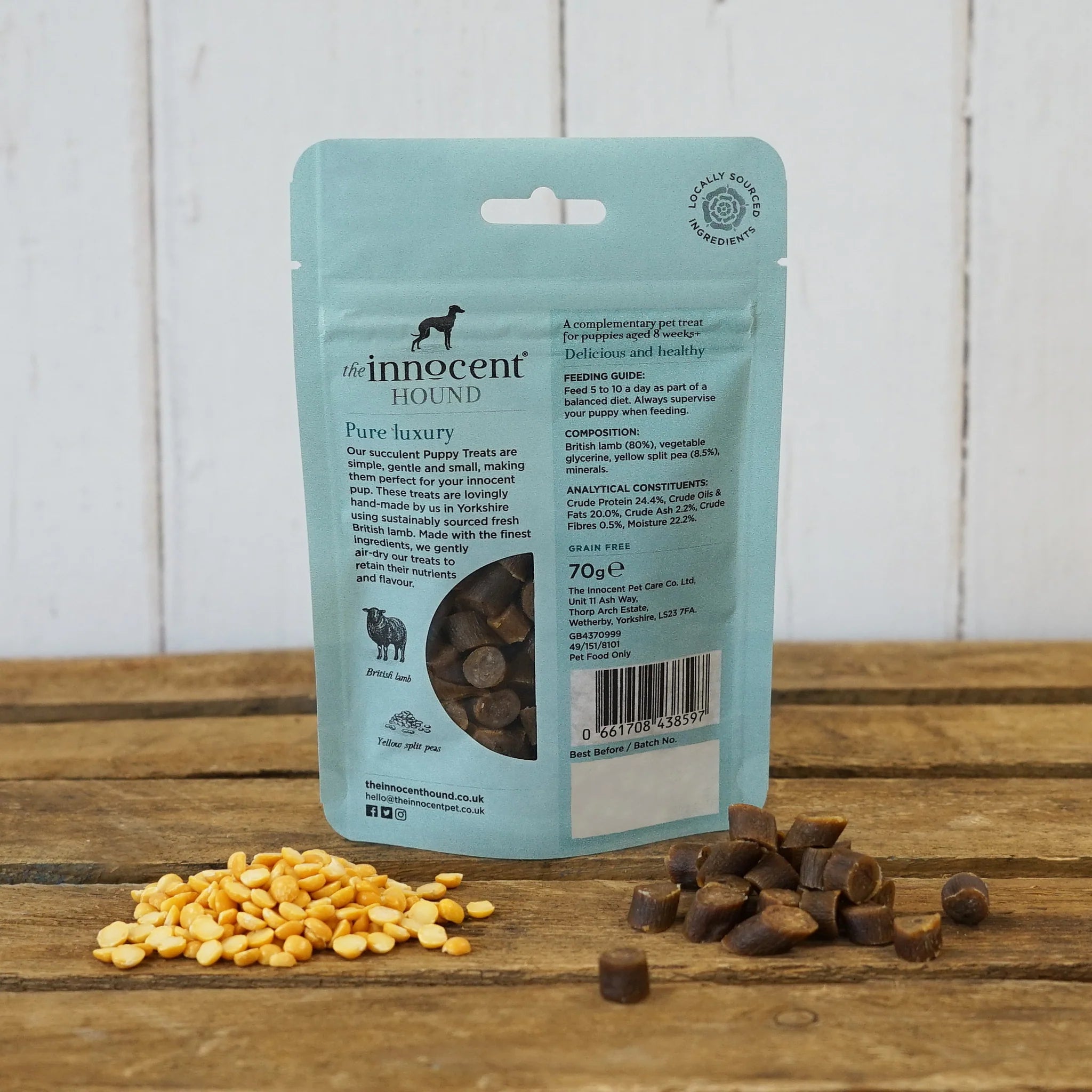 The Innocent Hound - Puppy Training Treats - Lamb with Yellow Split Pea