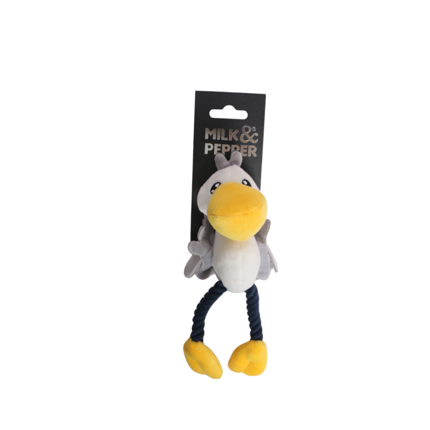 Milk & Pepper Santiago Pelican Plush Dog Toy (22cm)