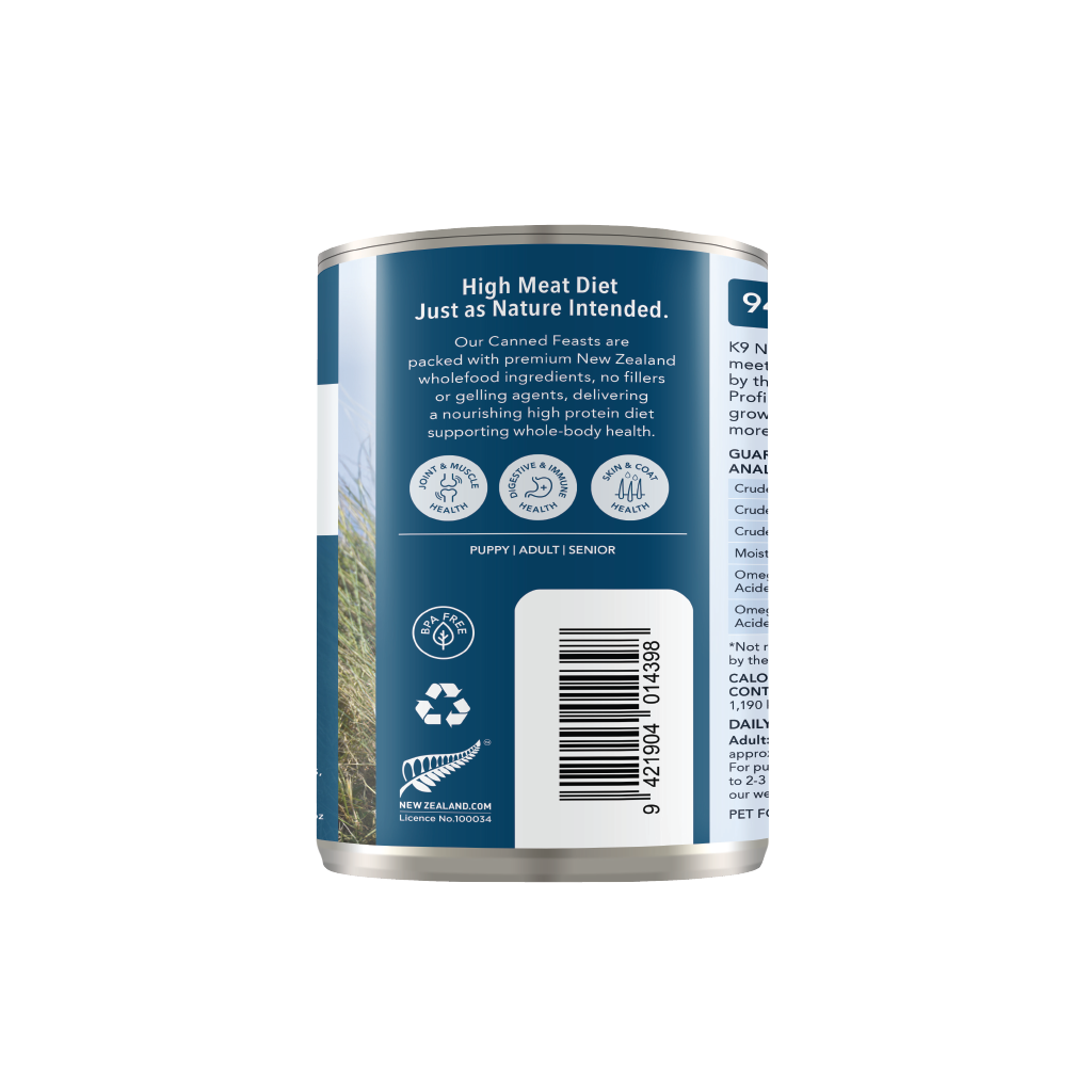 K9 Natural - Beef Feast Canned Dog Food (370g)