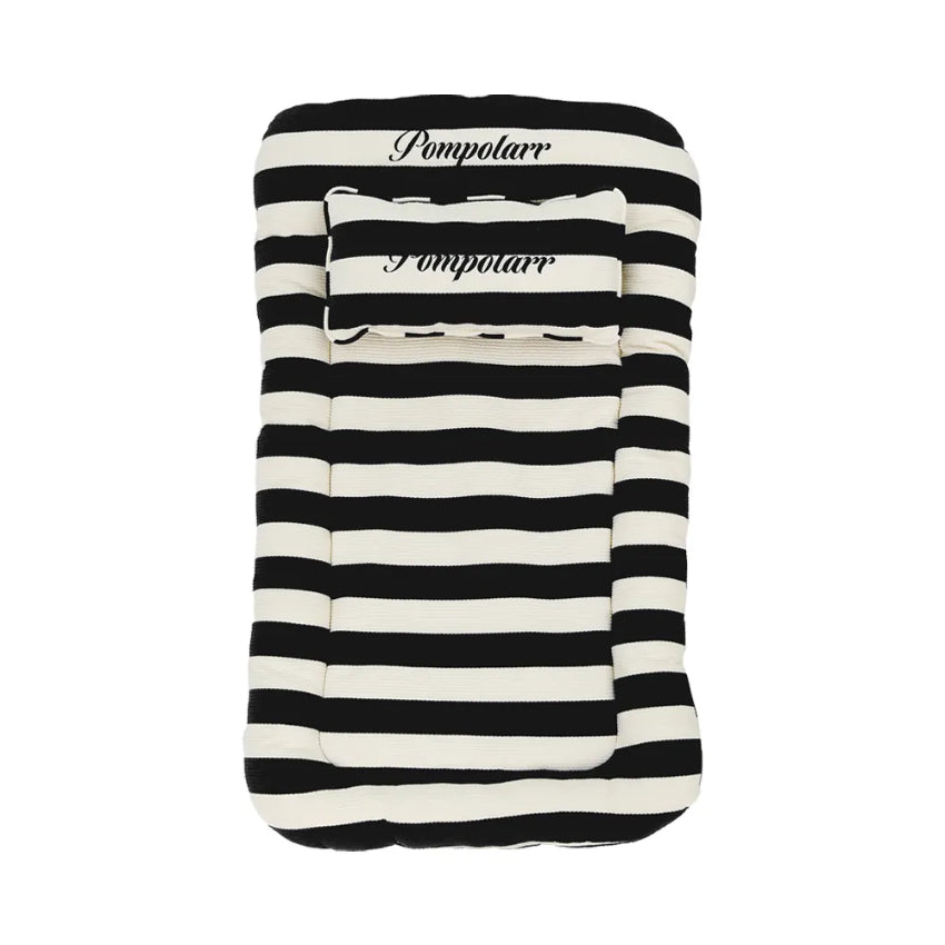 Pompolarr - Pet Wagon Stripe Liner Set - Black （For Deluxe Wagon)