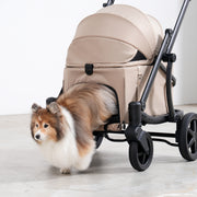 Pompolarr Pet Modu Wagon - Hybrid Detachable Pet Stroller (Black)