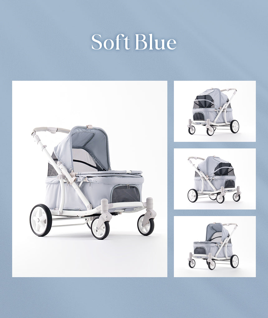 Pompolarr Pet Deluxe Wagon - Heavy Duty Pet Stroller （3 Color)