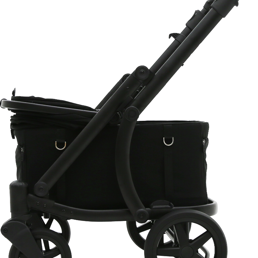 Pompolarr Pet Modu Wagon - Hybrid Detachable Pet Stroller (Black)