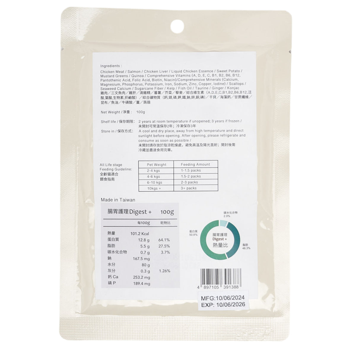 the Dog's Garden - MEOWFRESH - Gastrointestinal Care Digest+ - Oceanic Umami Delight 100g