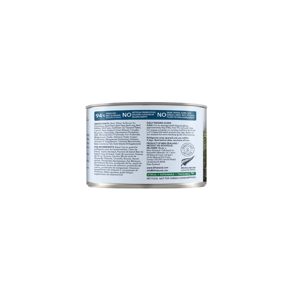 K9 Natural - Beef Feast Canned Dog Food (170g)