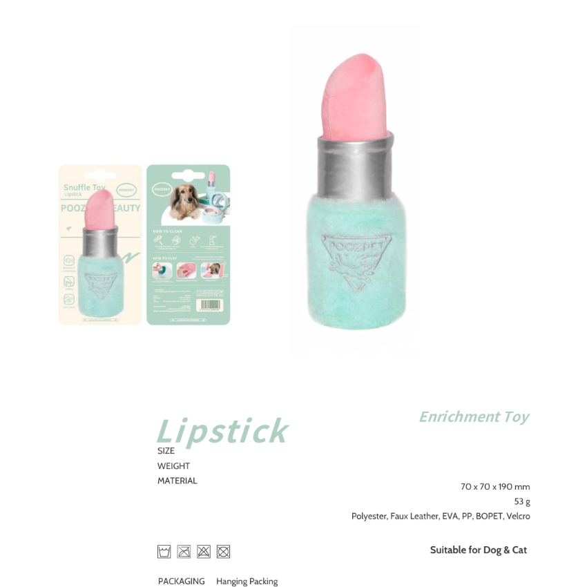 POOZPET Lipstick Snuffle Toy