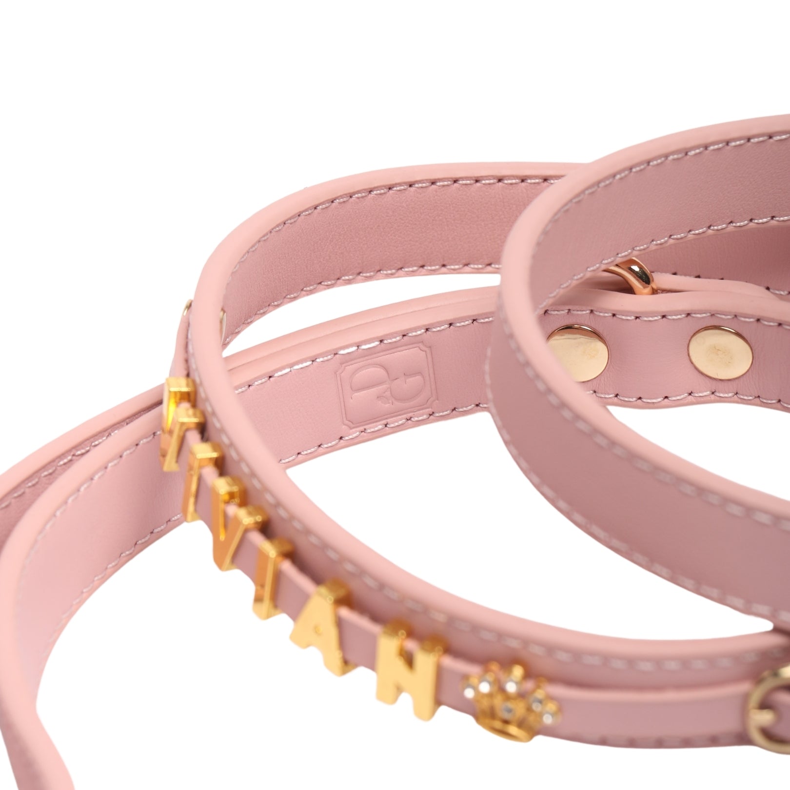 the Dog's Garden - Leather Collar (Add your pet's name)