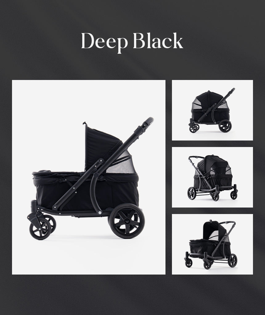 Pompolarr Pet Deluxe Wagon - Heavy Duty Pet Stroller （3 Color)