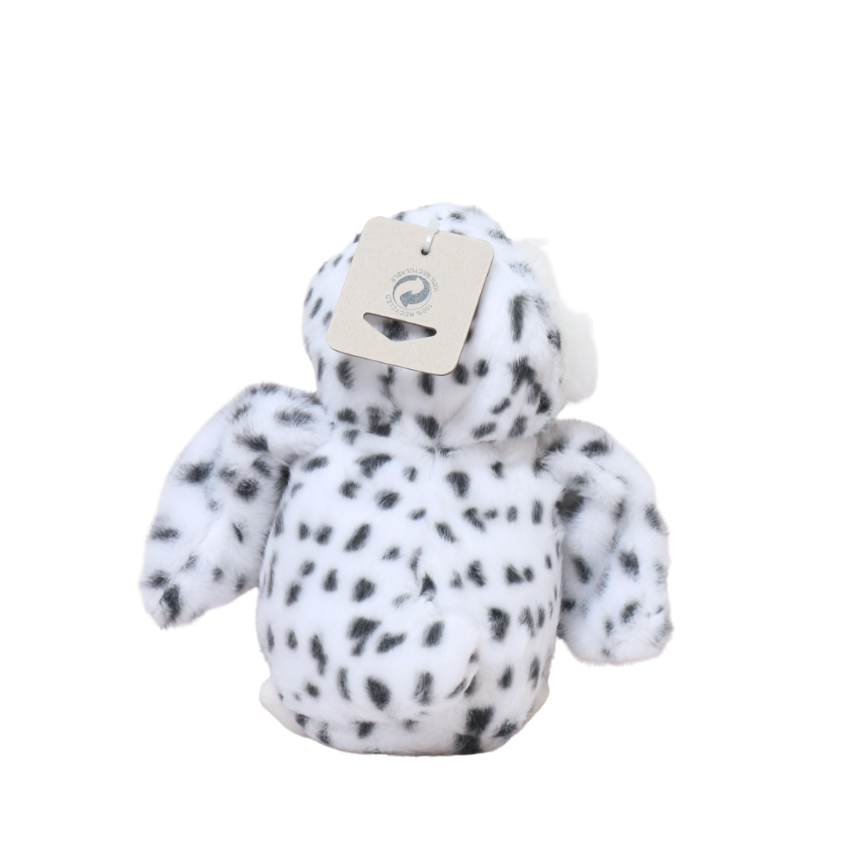 Tall Tails Plush Animated Snow Owl Dog Toy - 9"