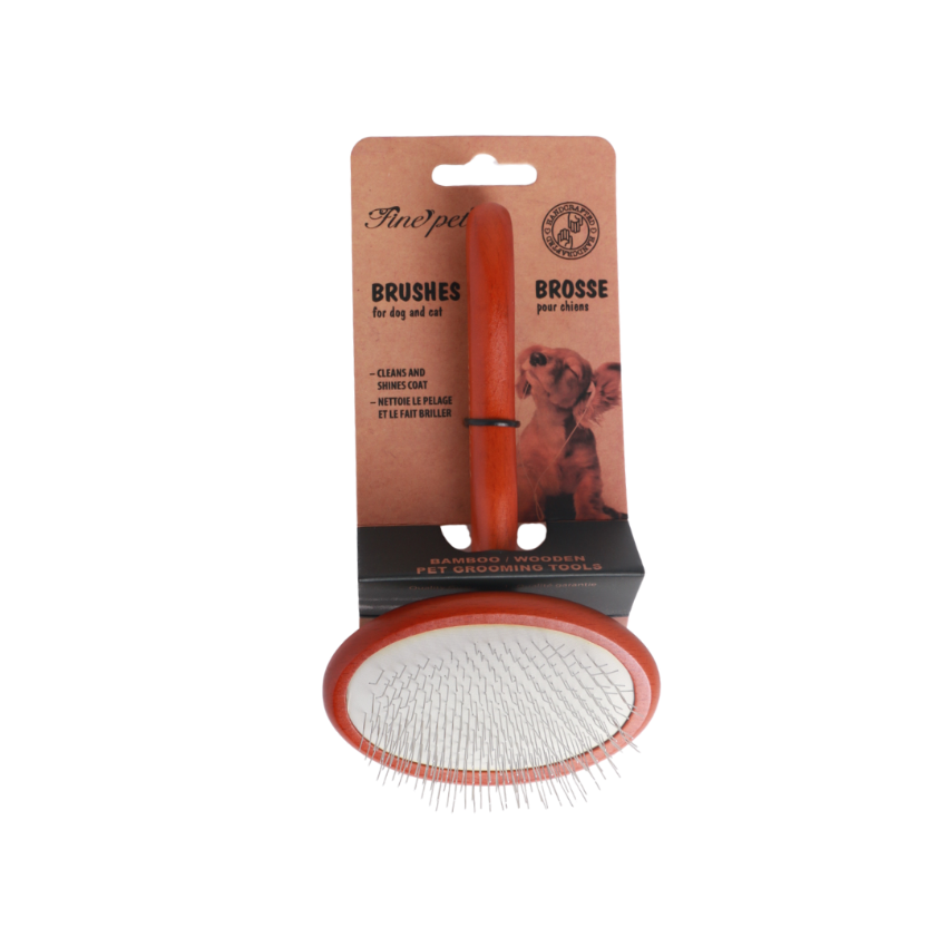 Fine Pet – Wooden Long Pin Brush