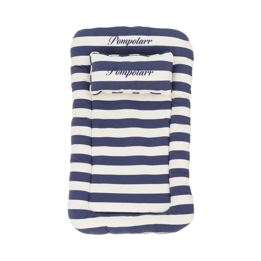 Pompolarr - Pet Wagon Stripe Liner Set - Navy （For Deluxe Wagon)
