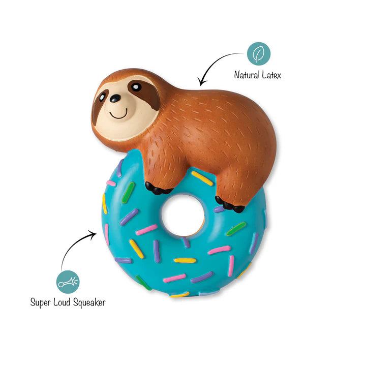 Petshop - DONUT WORRY ABOUT A THING LATEX DOG TOY