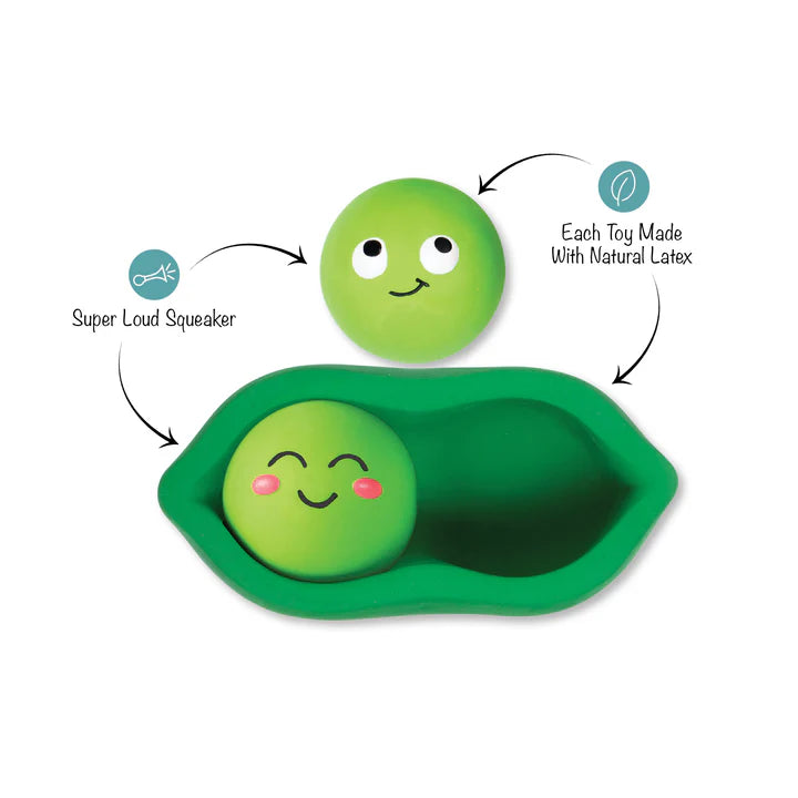 Petshop - WE COME IN PEAS LATEX DOG TOY