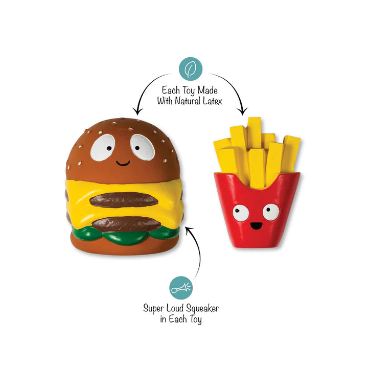 Petshop - BIG BUNS, SMALL FRY 2 PIECE LATEX DOG TOY