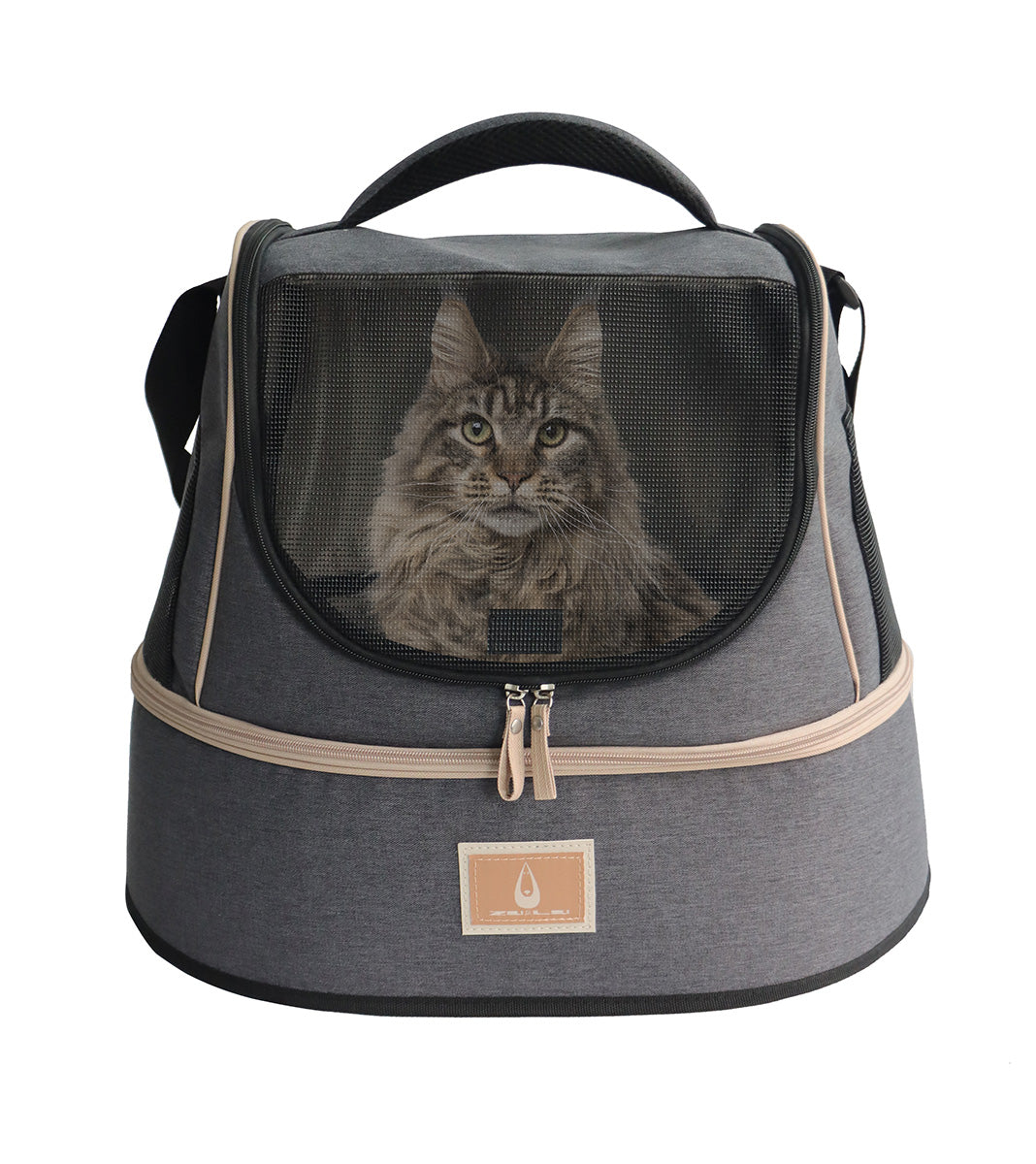 Zu&Lu HAPPY CAT 3-in-1 Cat Carrier, House & Bed (Frosty Mint)