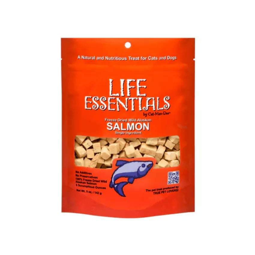 Cat-Man-Doo - Life Essentials 美國天然凍乾野生阿拉斯加三文魚肉塊 (5oz)