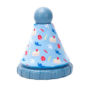 Hugsmart - Yappy Birthday Blue Party Hat - Rubber Dog Toy
