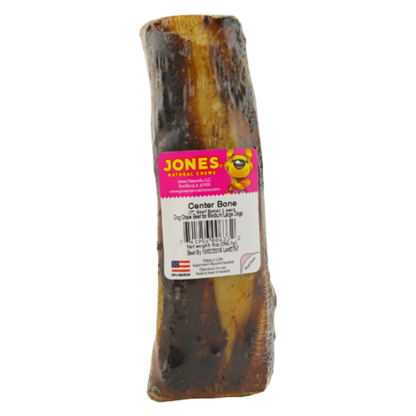 Jones - Natural Chews 7" Center Bone (Beef Bone)