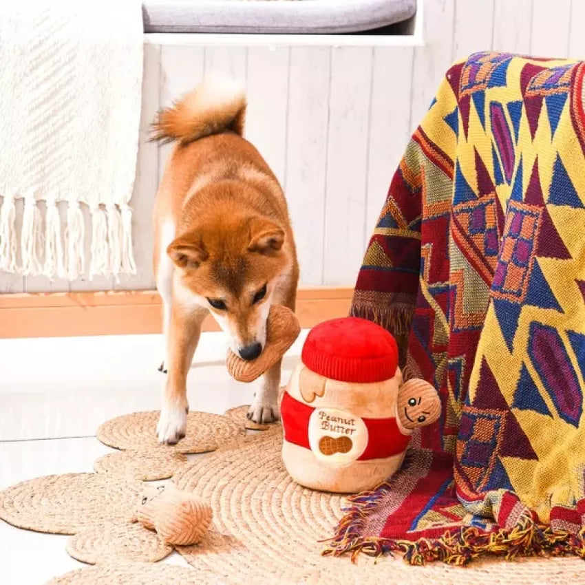HugSmart－Food Party – Peanut Butter Jar Dog Toy