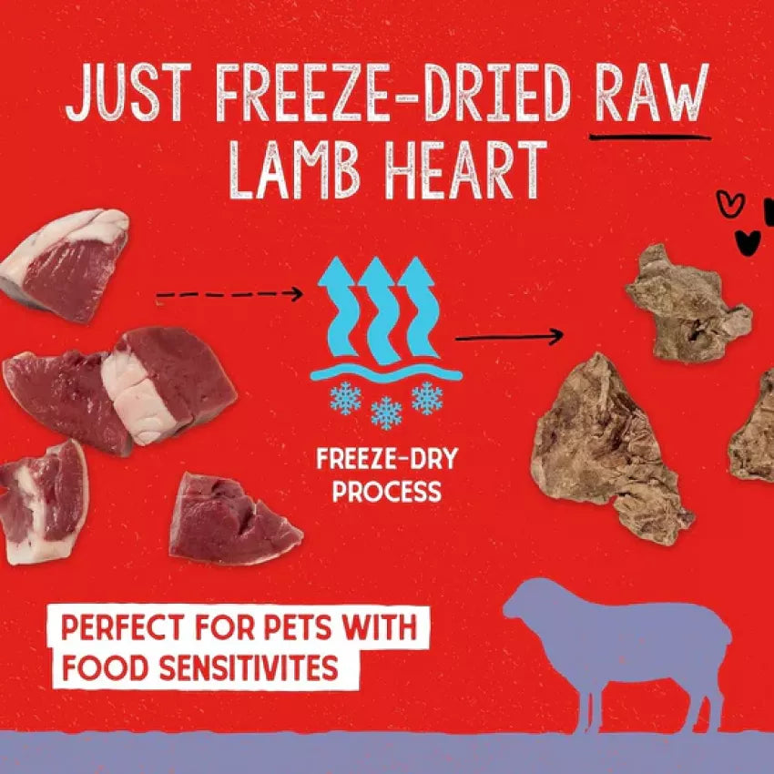 Stella & Chewy's Lamb Heart Freeze-Dried Raw Treats (3oz)