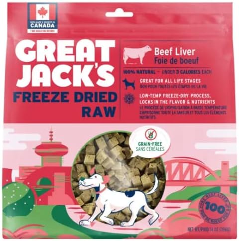 Great Jacks Freeze-Dried Beef Liver Dog Treats