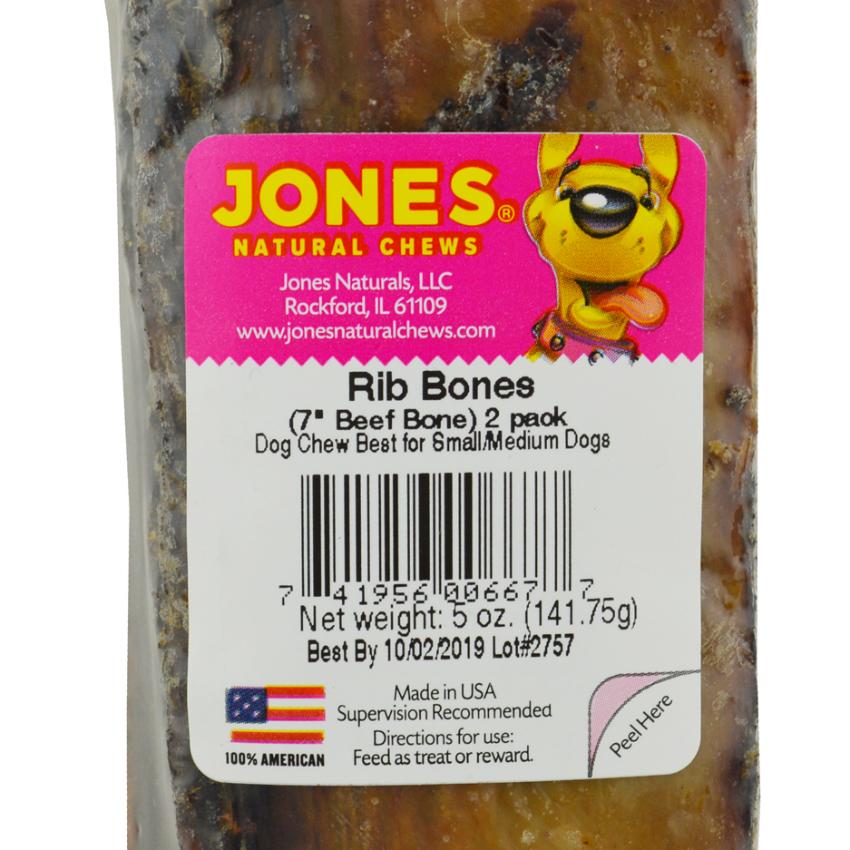 Jones - Natural Chews 美國天然煙燻牛肋骨 (7英吋)