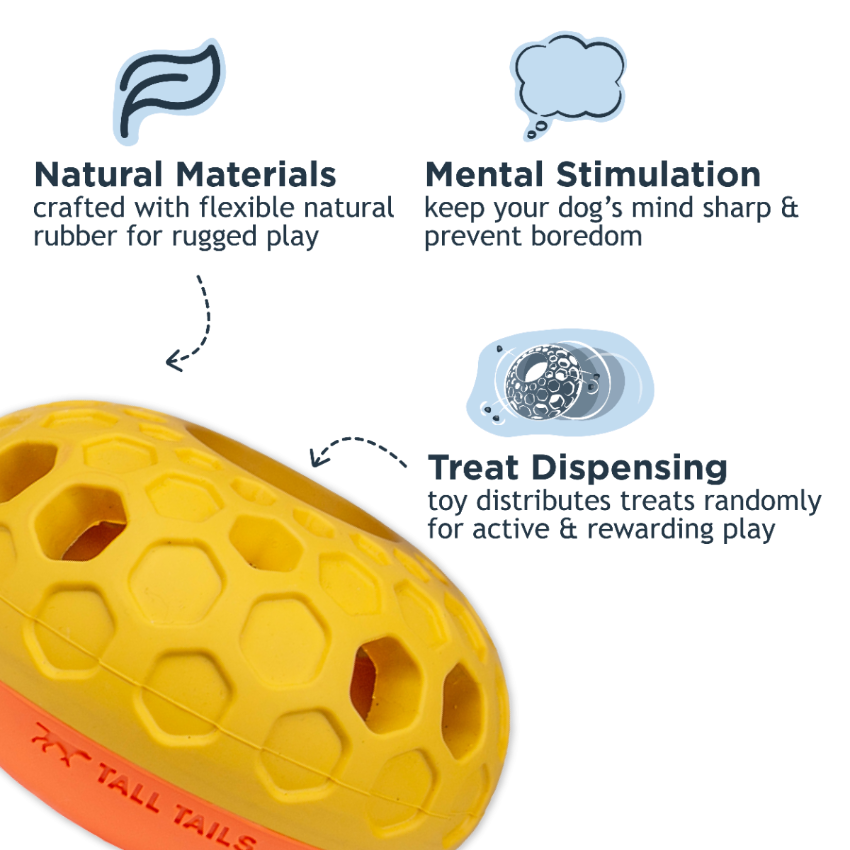 Tall Tails - Rubber Toy - Natural Rubber Hive Toy