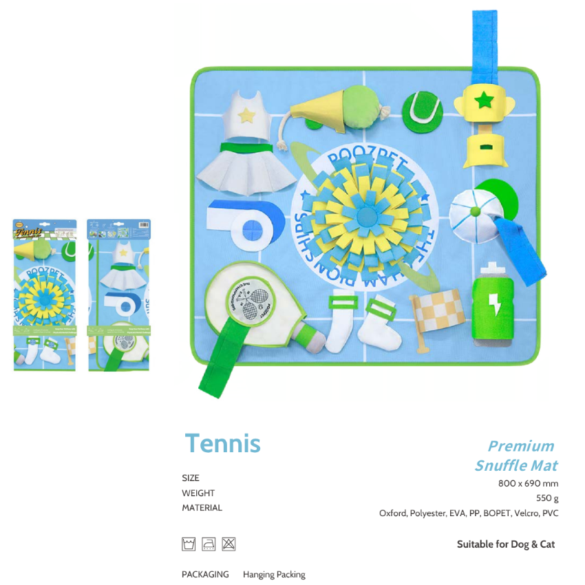 POOZPET Tennis Premium Snuffle Mat