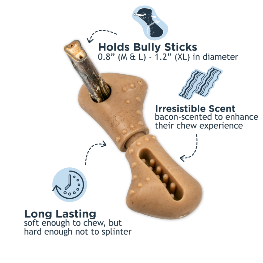 Tall Tails - Rubber Toy - Treat Bone Chew