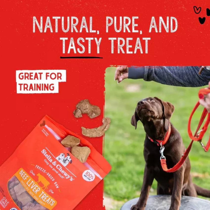 Stella & Chewy's Beef Liver Freeze-Dried Raw Treats (3oz)