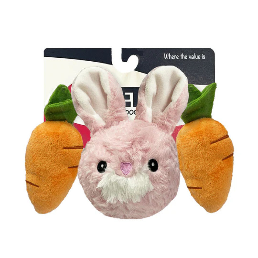 Petlou - 4" EZ Squeaky Ball Triple Pack - Rabbit & Carrot