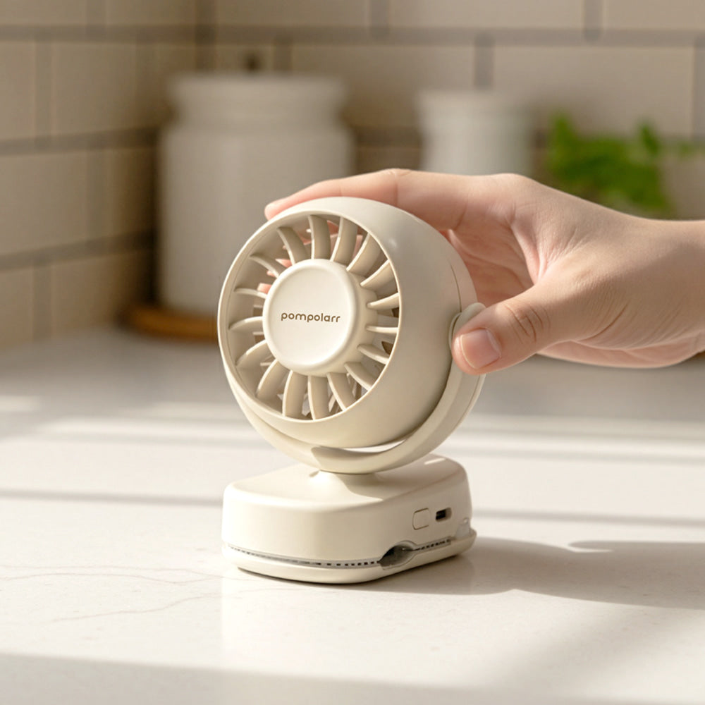 Pompolarr Portable Mini Fan - Beige
