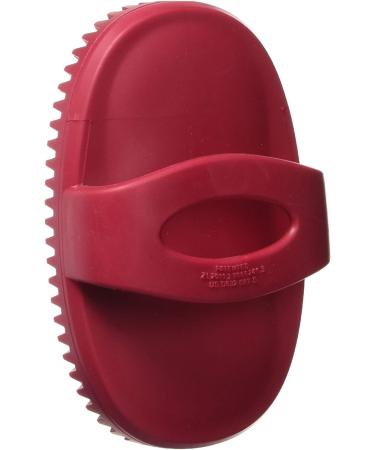 Le Salon Essentials Rubber Curry Grooming Brush with Loop Handle