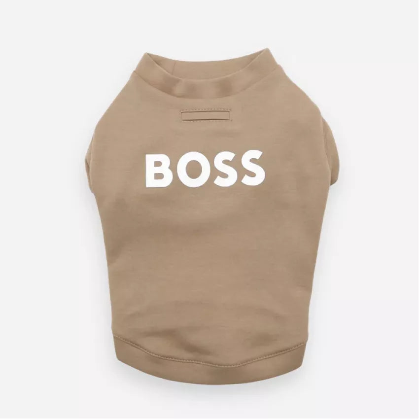 BOSS - Dog Essentials Short Sleeve Crewneck - Beige