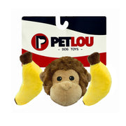 Petlou - 4" EZ Squeaky Ball Triple Pack - Monkey & Banana