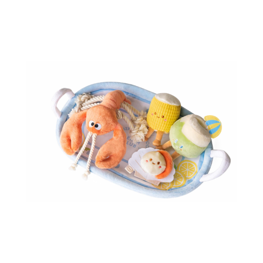 POOZPET Seafood Platter Snuffle Toy