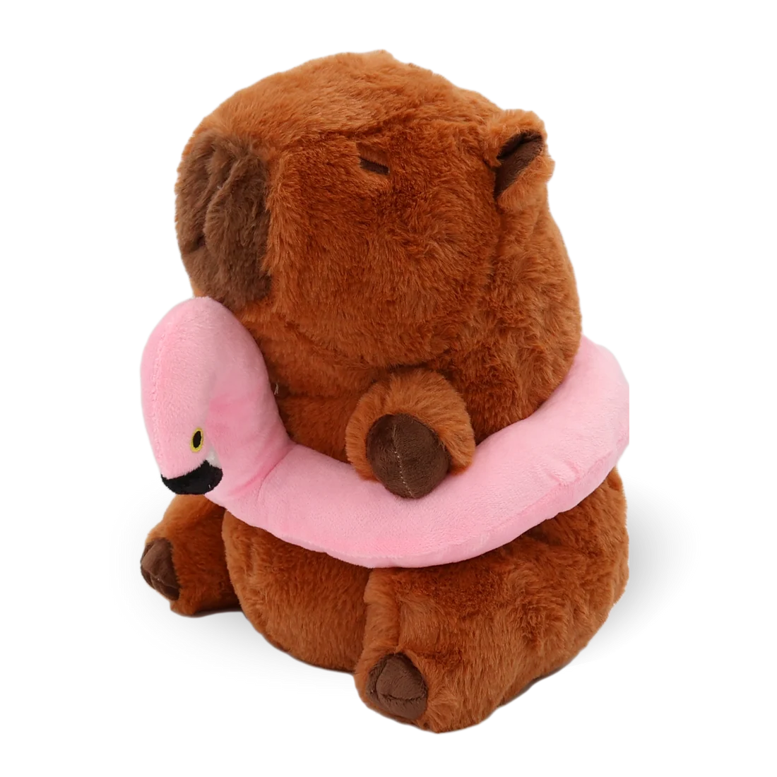 Patchwork Pet - Capybara with Flamingo Floaty Dog Toy (11 in)