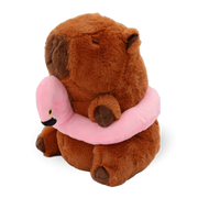 Patchwork Pet - Capybara with Flamingo Floaty Dog Toy (11 in)