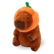 Patchwork Pet - 南瓜帽水豚毛絨狗狗玩具（11吋）