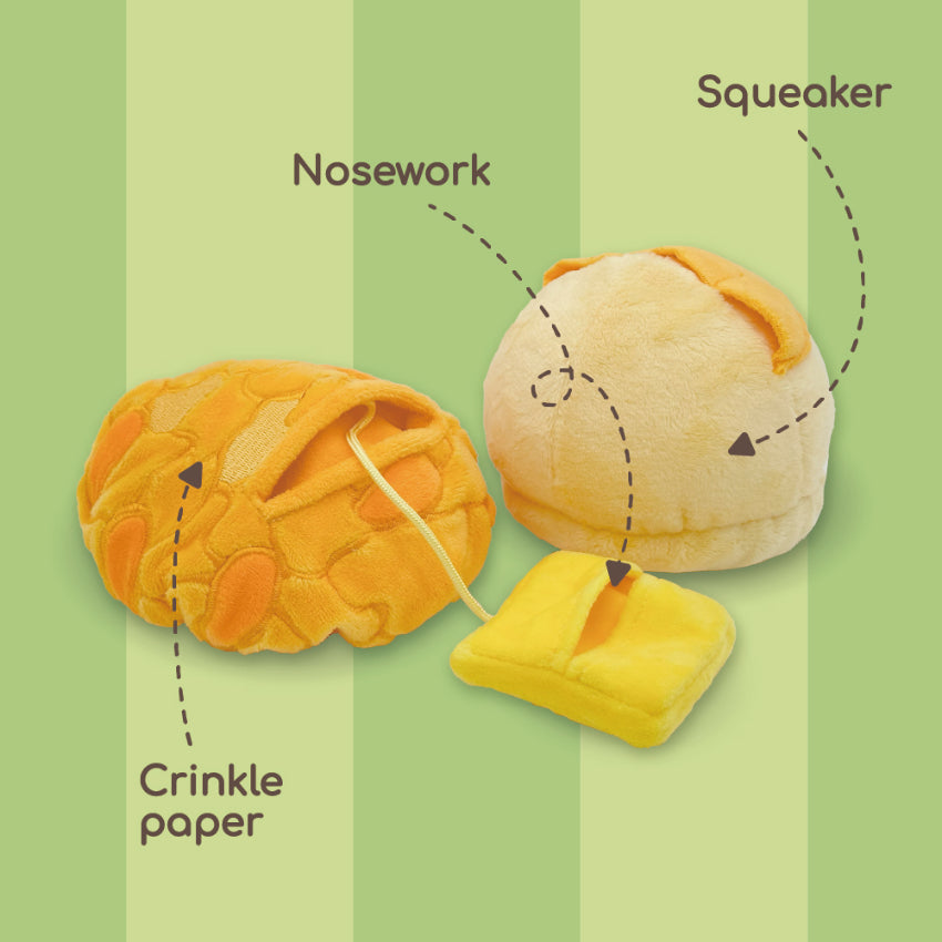 PP LAB - Pineapple Bun with Paper Bag Combo Plush Toy