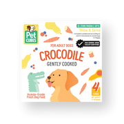 Petcubes Gently Cooked Crocodile Dog Food (320g)