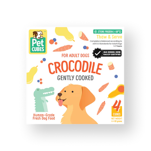 Petcubes Gently Cooked Crocodile Dog Food (320g)