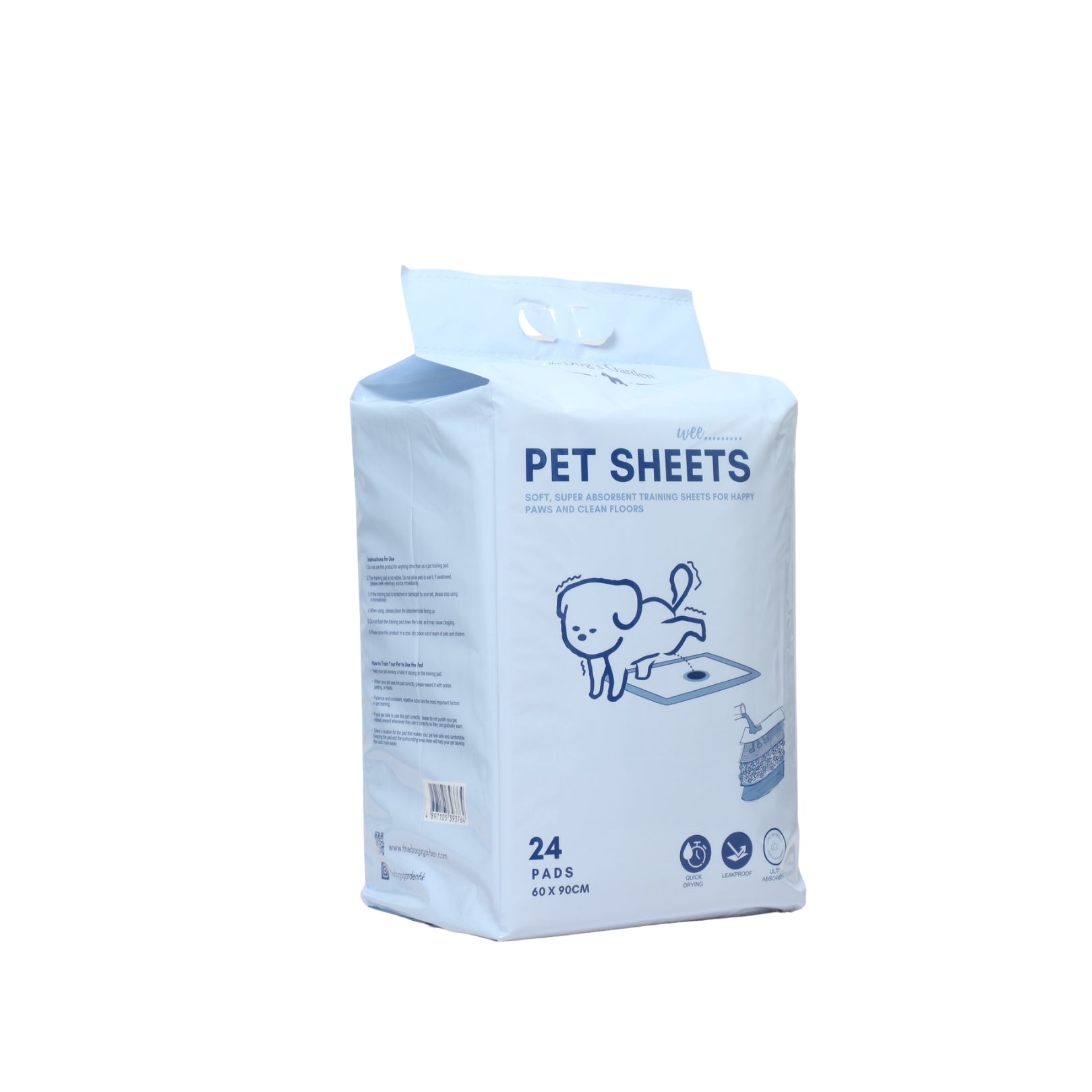 the Dog's Garden Pet Training Pads - 60x90cm (24 Sheets)