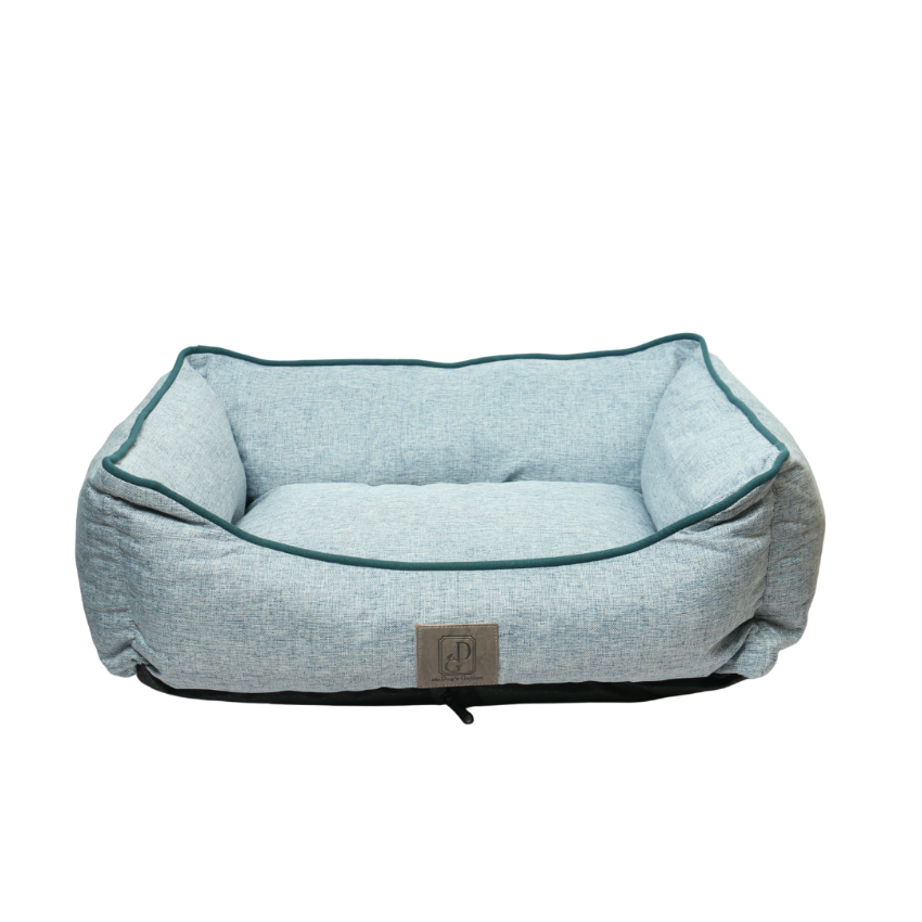 the Dog's Garden - Classic Dog Bed - Melange Light Blue